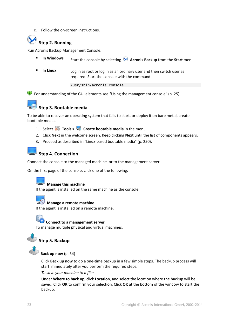 Acronis Backup for Windows Server Essentials - User Guide User Manual | Page 23 / 442