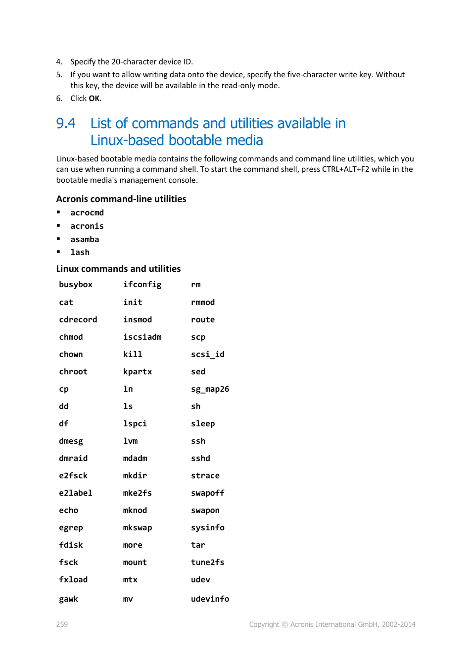 Acronis Backup for Windows Server Essentials - User Guide User Manual | Page 259 / 442