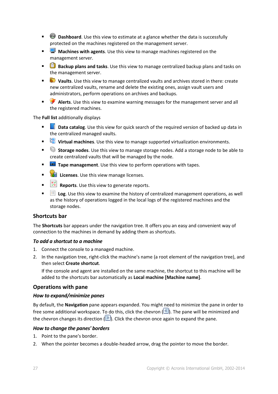 Acronis Backup for Windows Server Essentials - User Guide User Manual | Page 27 / 442