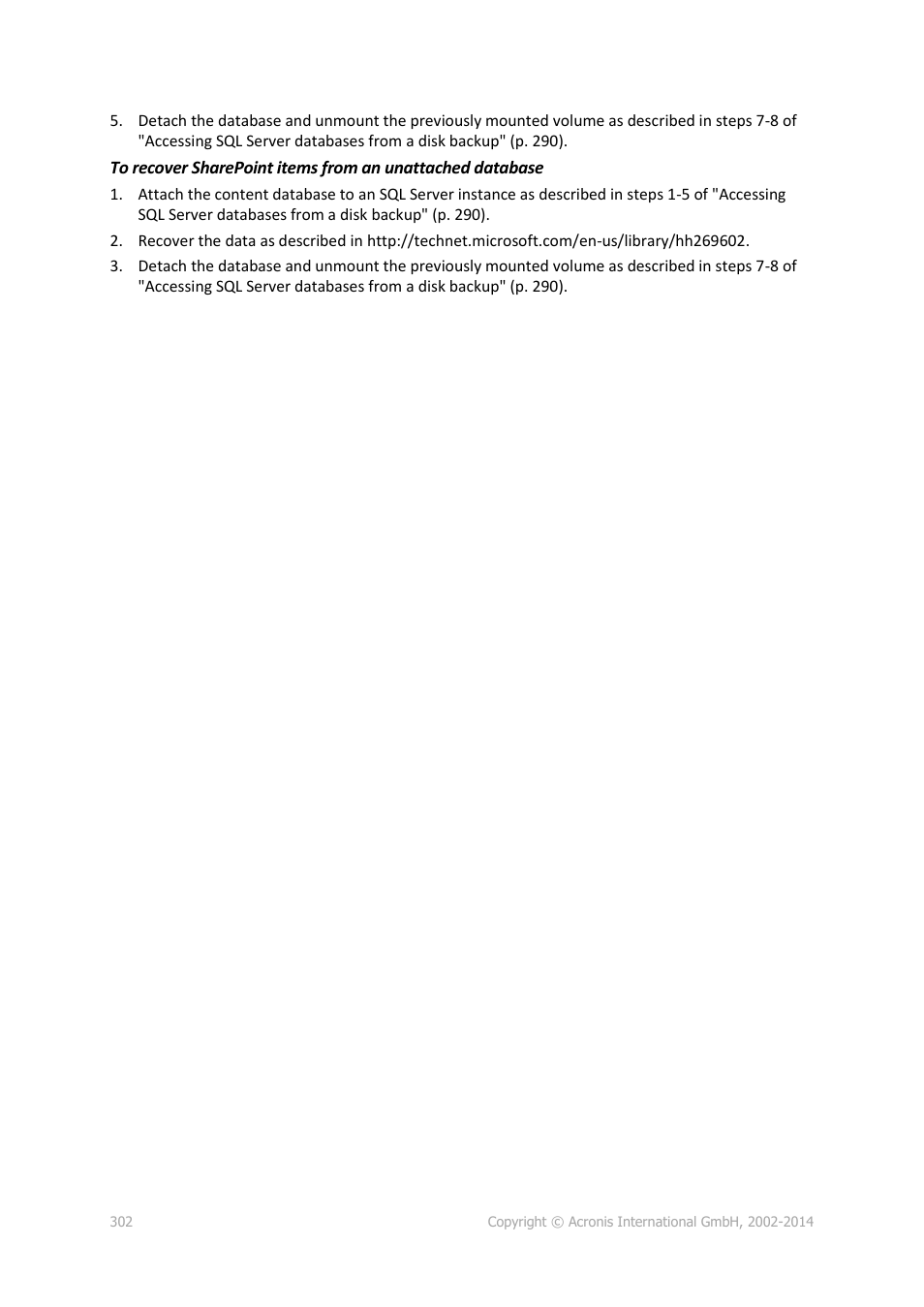 Acronis Backup for Windows Server Essentials - User Guide User Manual | Page 302 / 442