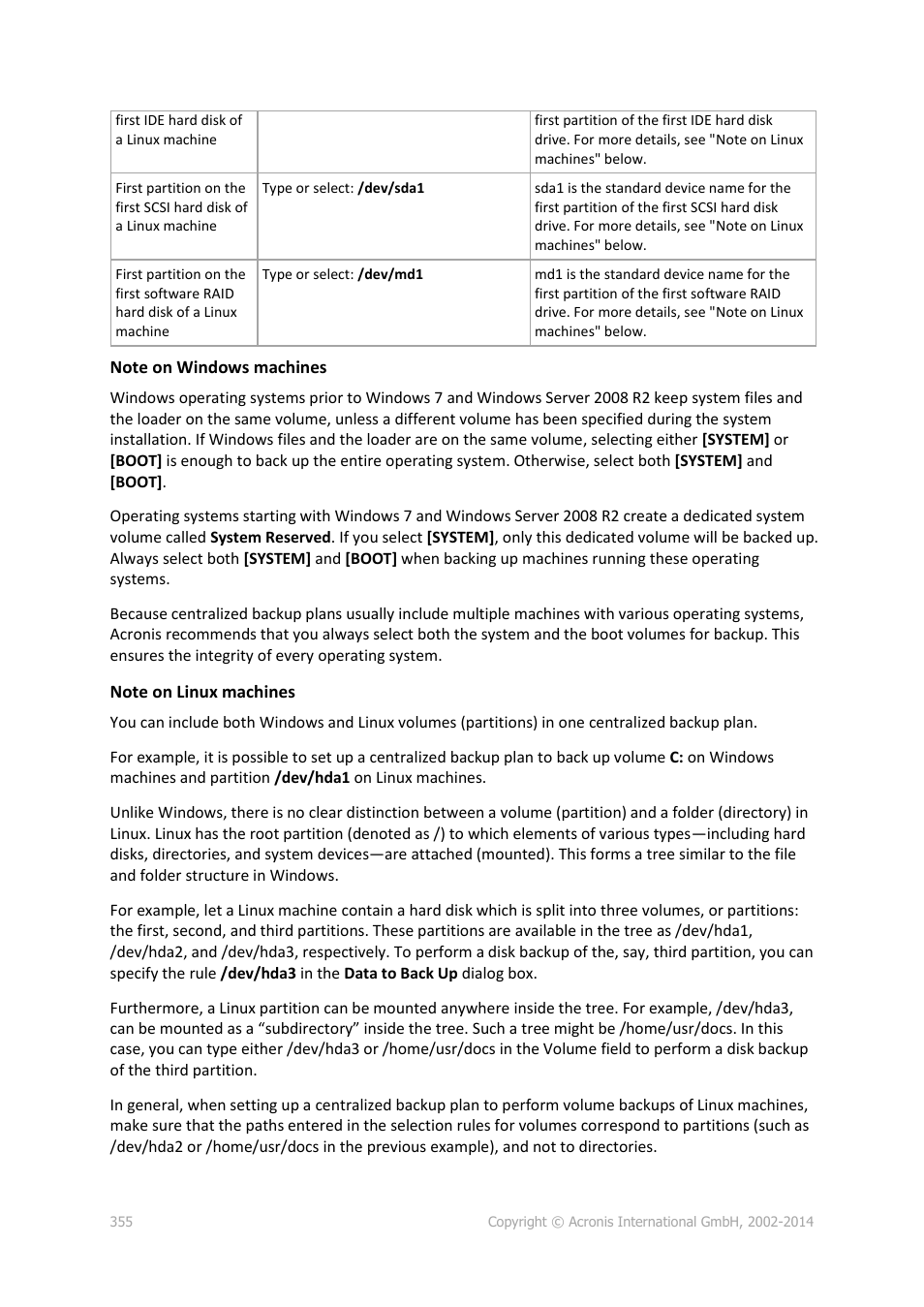 Acronis Backup for Windows Server Essentials - User Guide User Manual | Page 355 / 442