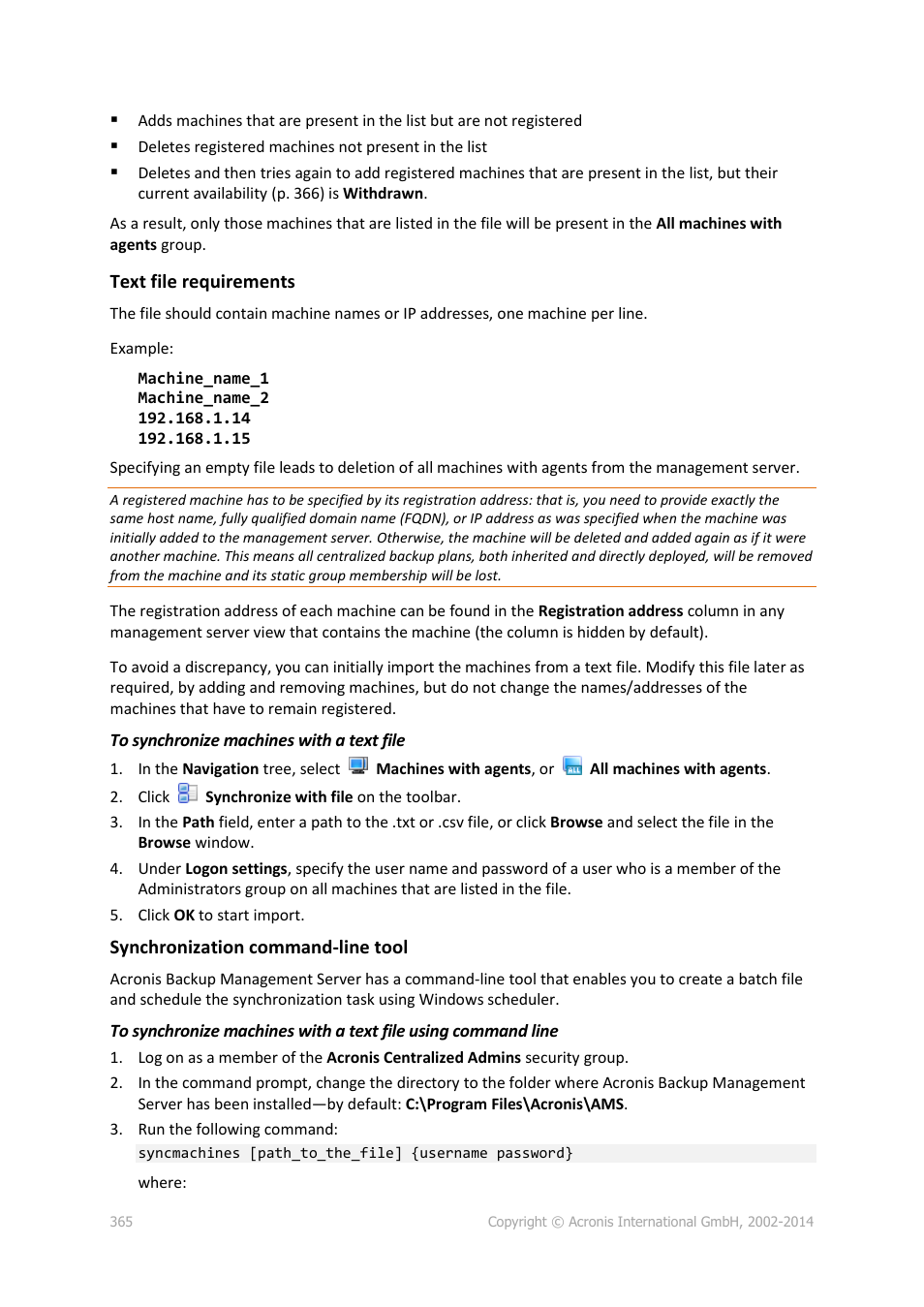 Acronis Backup for Windows Server Essentials - User Guide User Manual | Page 365 / 442