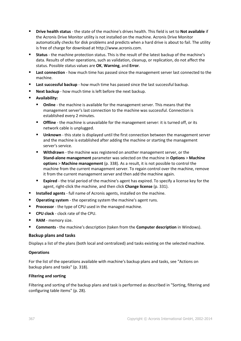 Acronis Backup for Windows Server Essentials - User Guide User Manual | Page 367 / 442