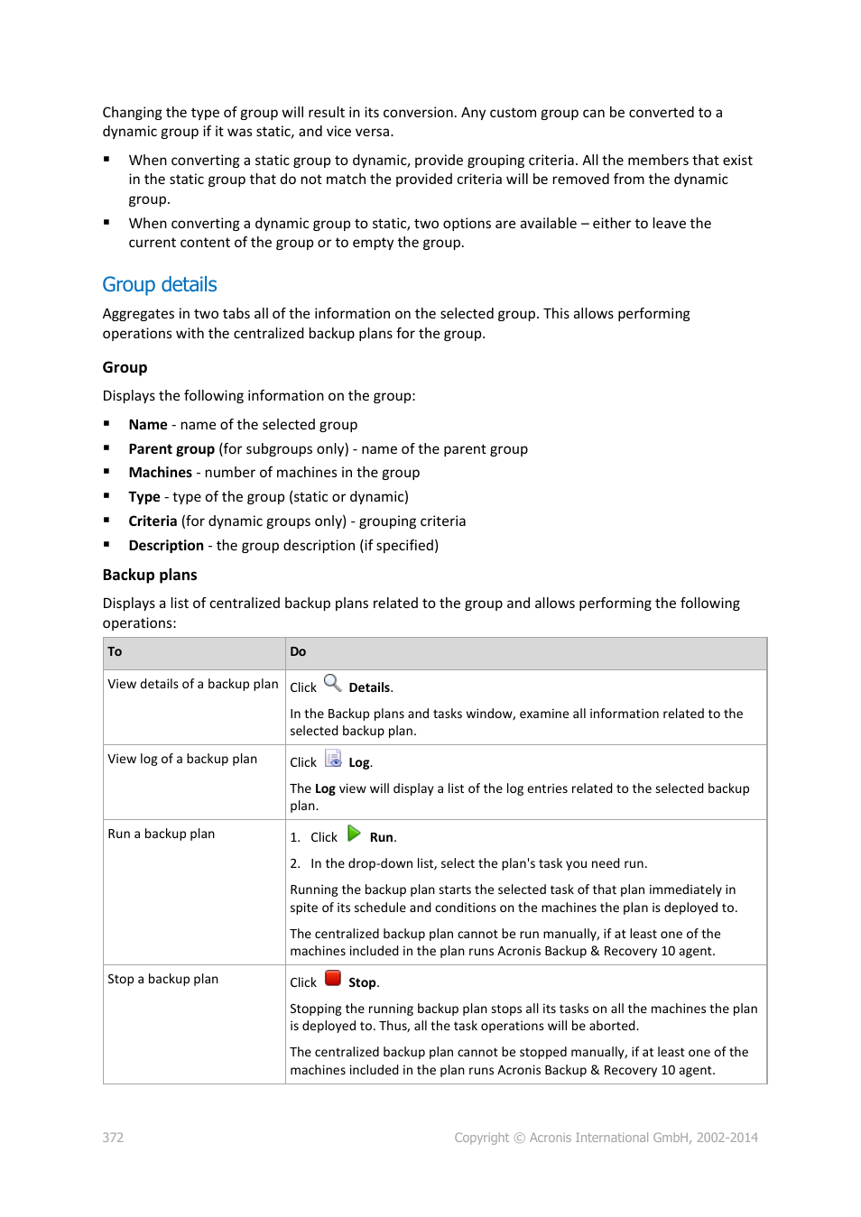 Group details | Acronis Backup for Windows Server Essentials - User Guide User Manual | Page 372 / 442