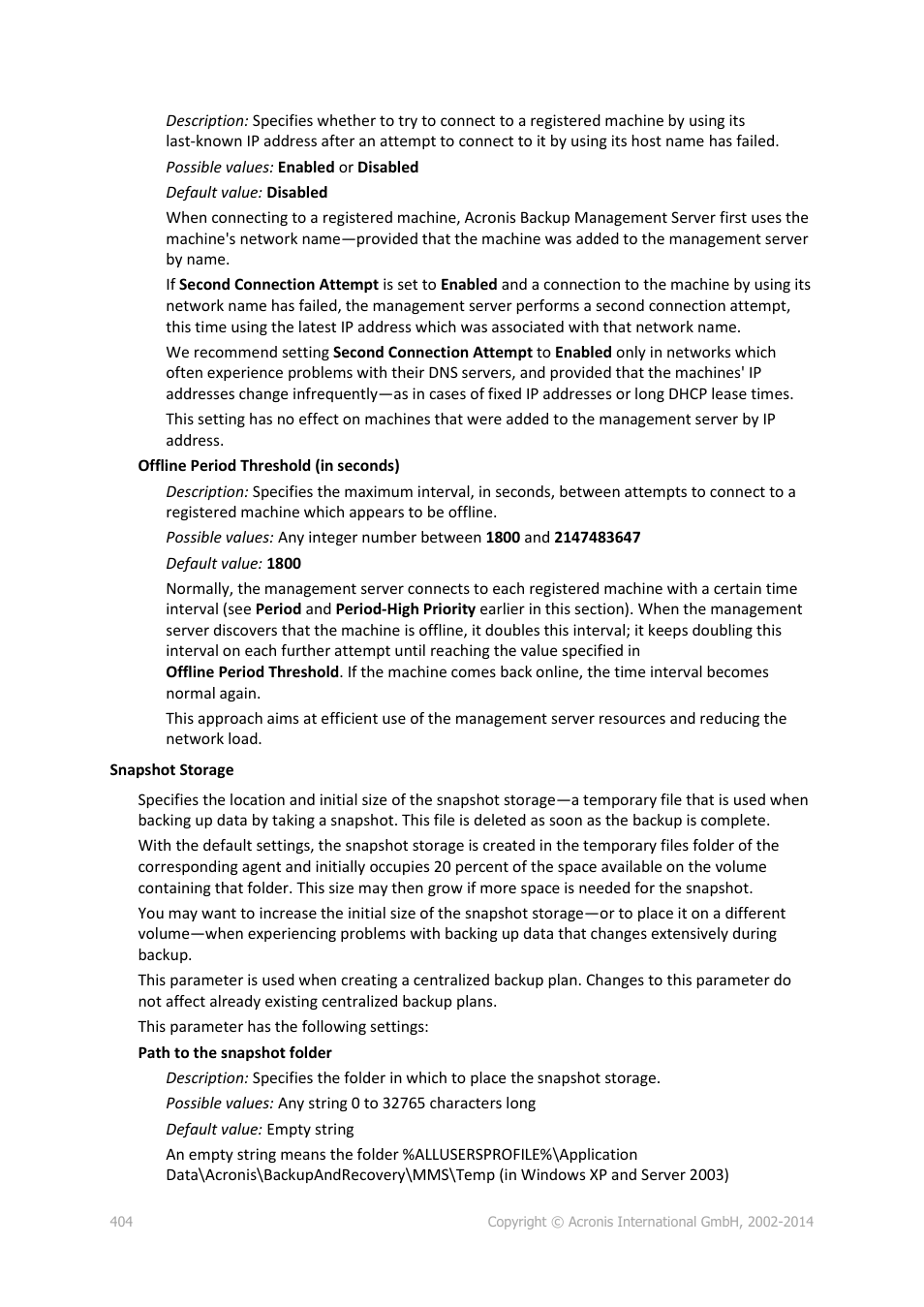 Acronis Backup for Windows Server Essentials - User Guide User Manual | Page 404 / 442