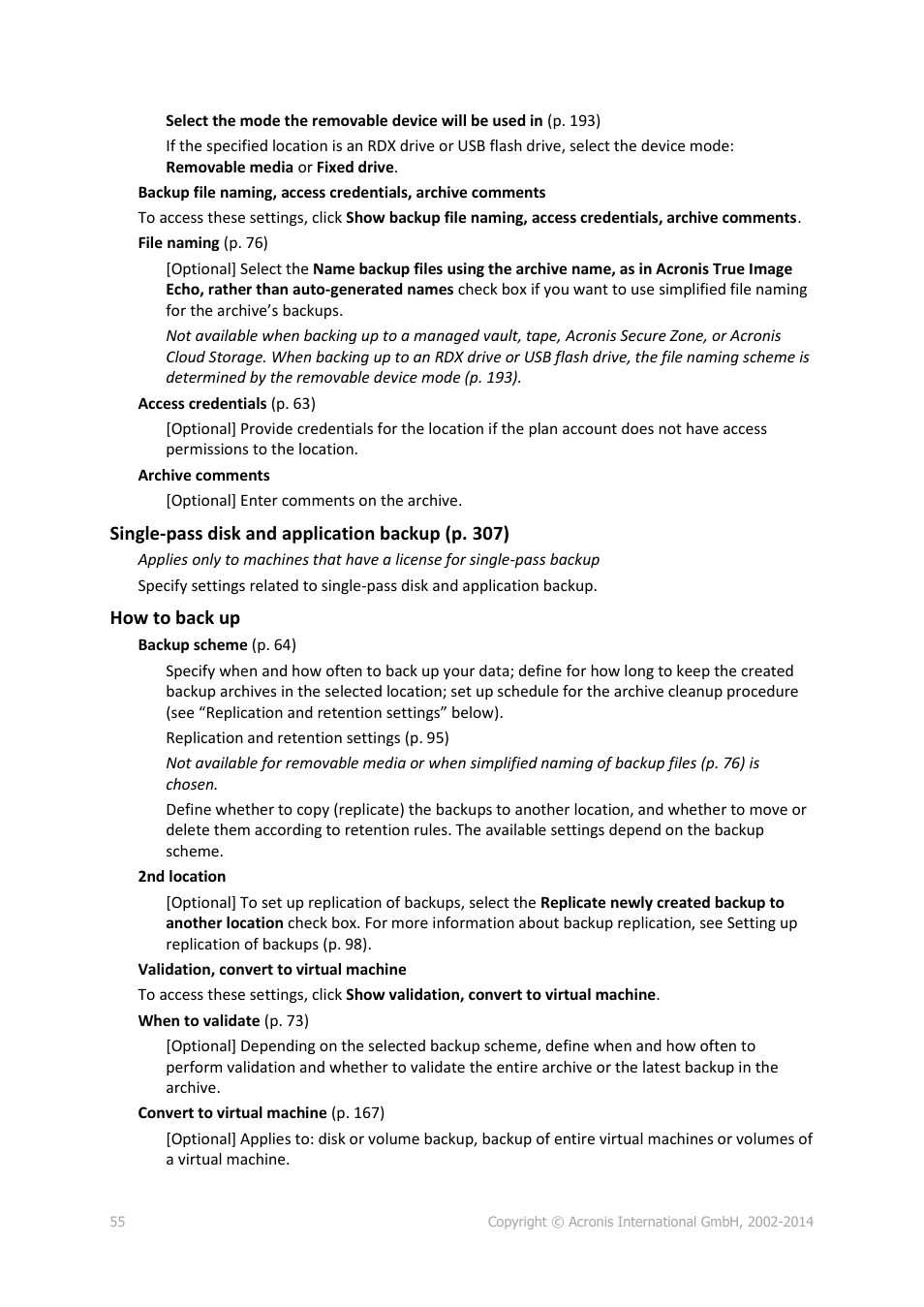 Acronis Backup for Windows Server Essentials - User Guide User Manual | Page 55 / 442