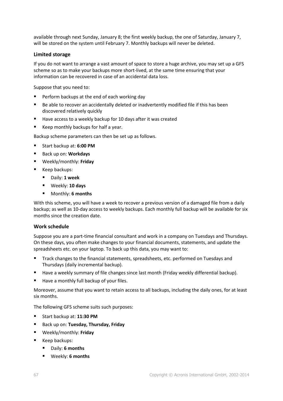 Acronis Backup for Windows Server Essentials - User Guide User Manual | Page 67 / 442