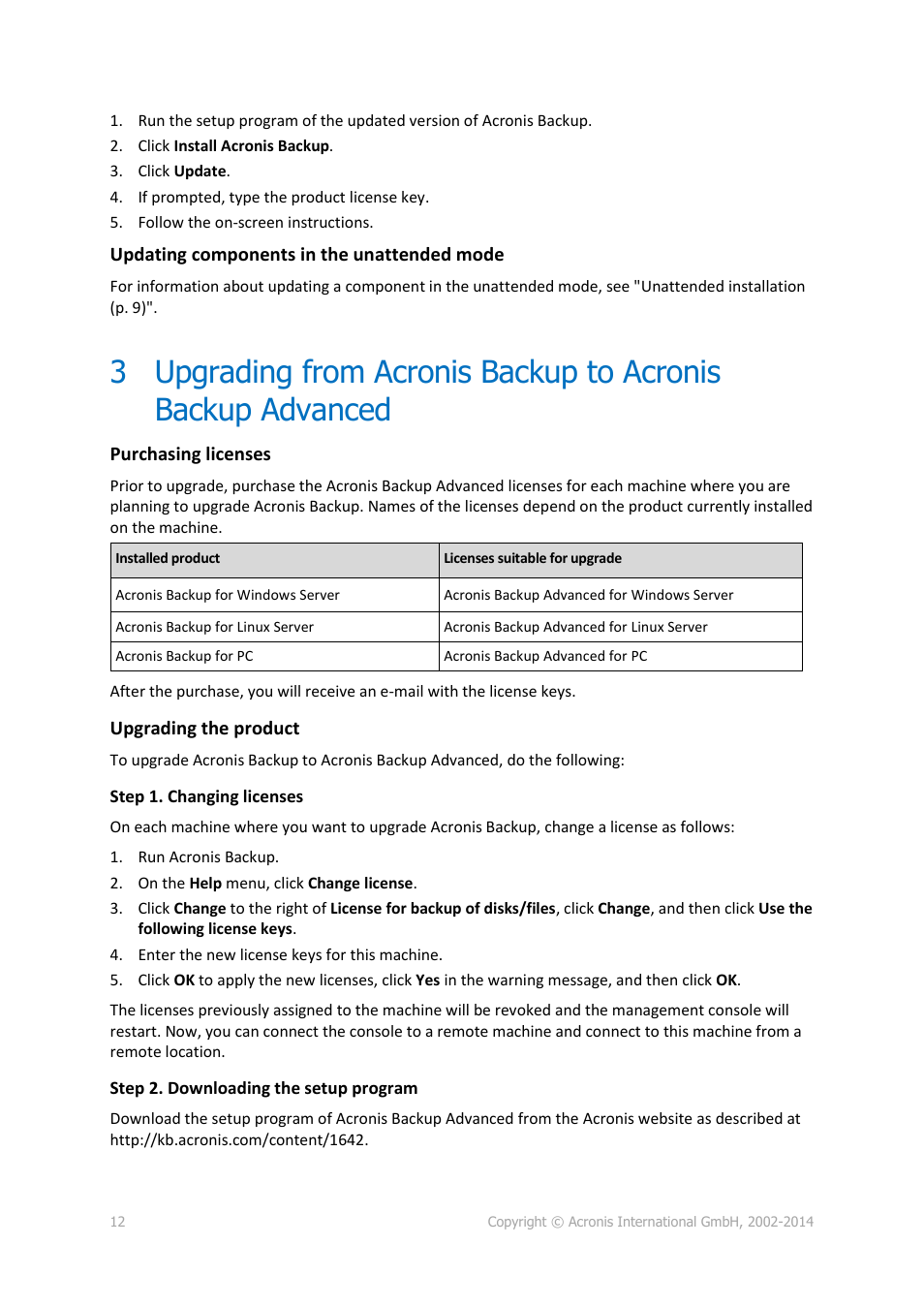 Acronis Backup for PC - Installation Guide User Manual | Page 12 / 15