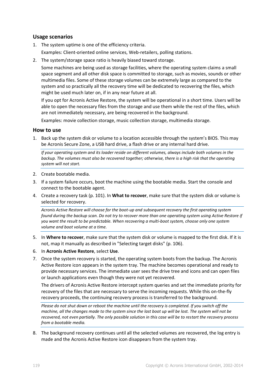 Acronis Backup for Windows Server - User Guide User Manual | Page 119 / 269