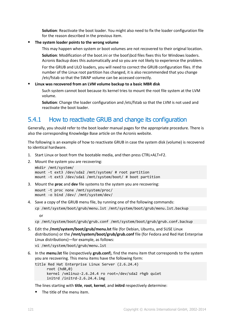 Acronis Backup for Windows Server - User Guide User Manual | Page 121 / 269