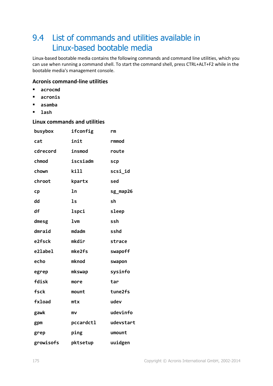 Acronis Backup for Windows Server - User Guide User Manual | Page 175 / 269