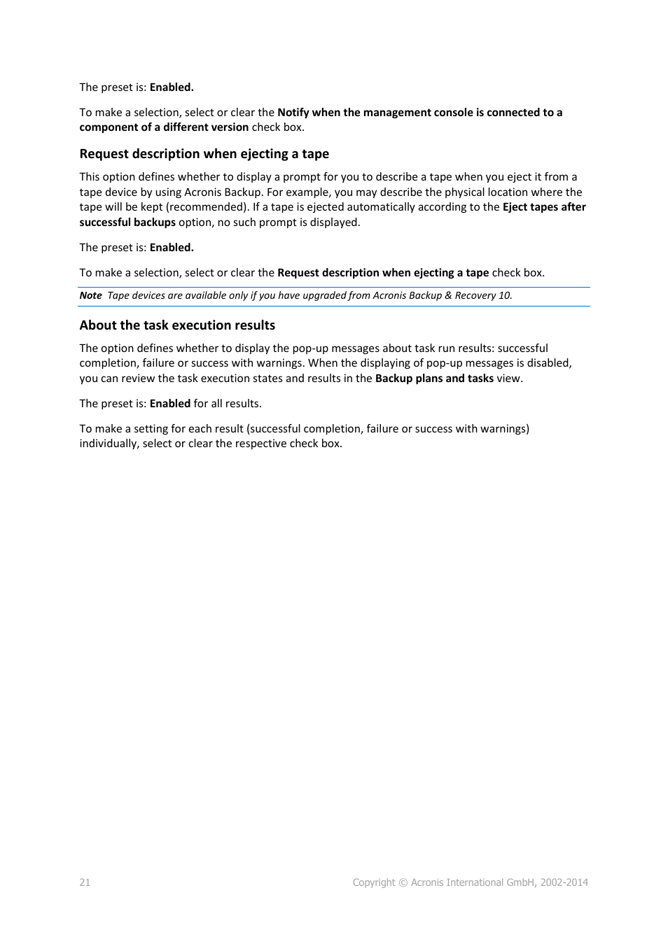 Acronis Backup for Windows Server - User Guide User Manual | Page 21 / 269