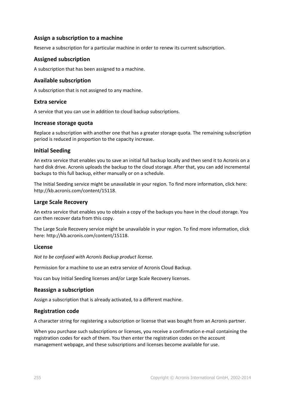 Acronis Backup for Windows Server - User Guide User Manual | Page 255 / 269