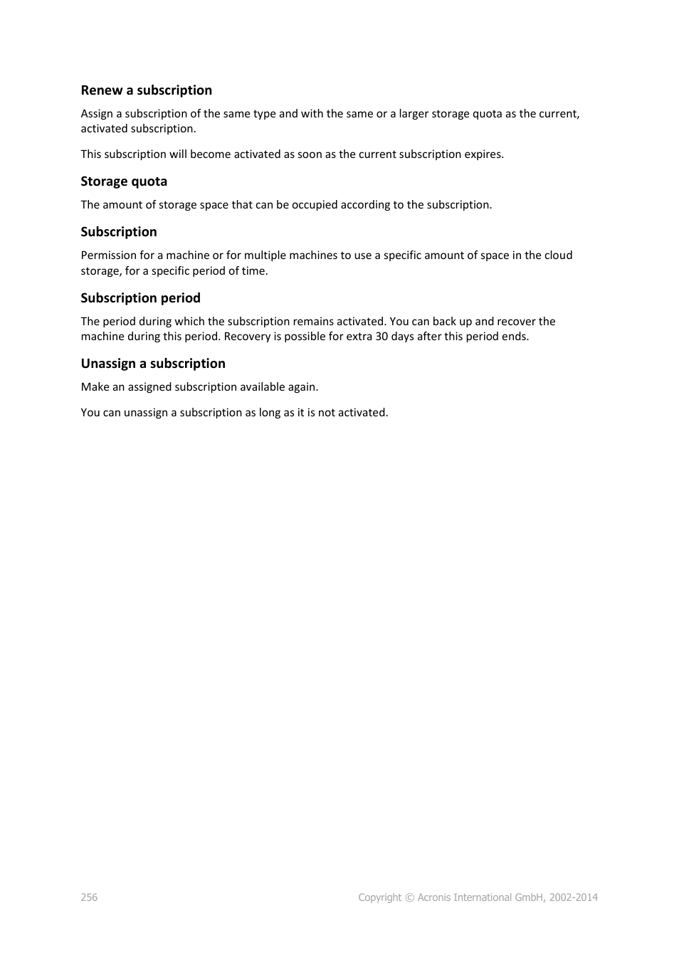Acronis Backup for Windows Server - User Guide User Manual | Page 256 / 269
