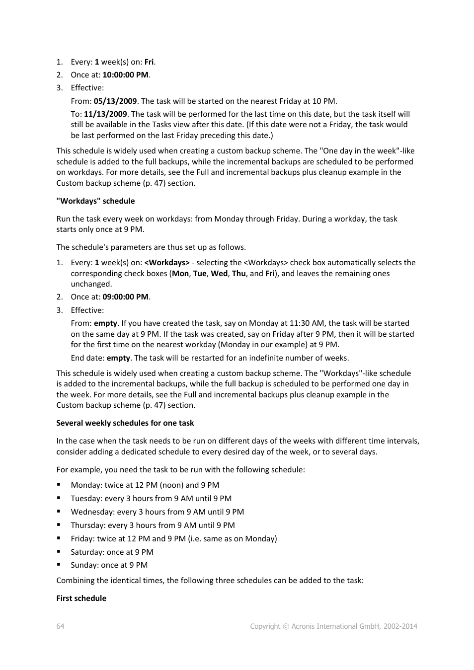 Acronis Backup for Windows Server - User Guide User Manual | Page 64 / 269