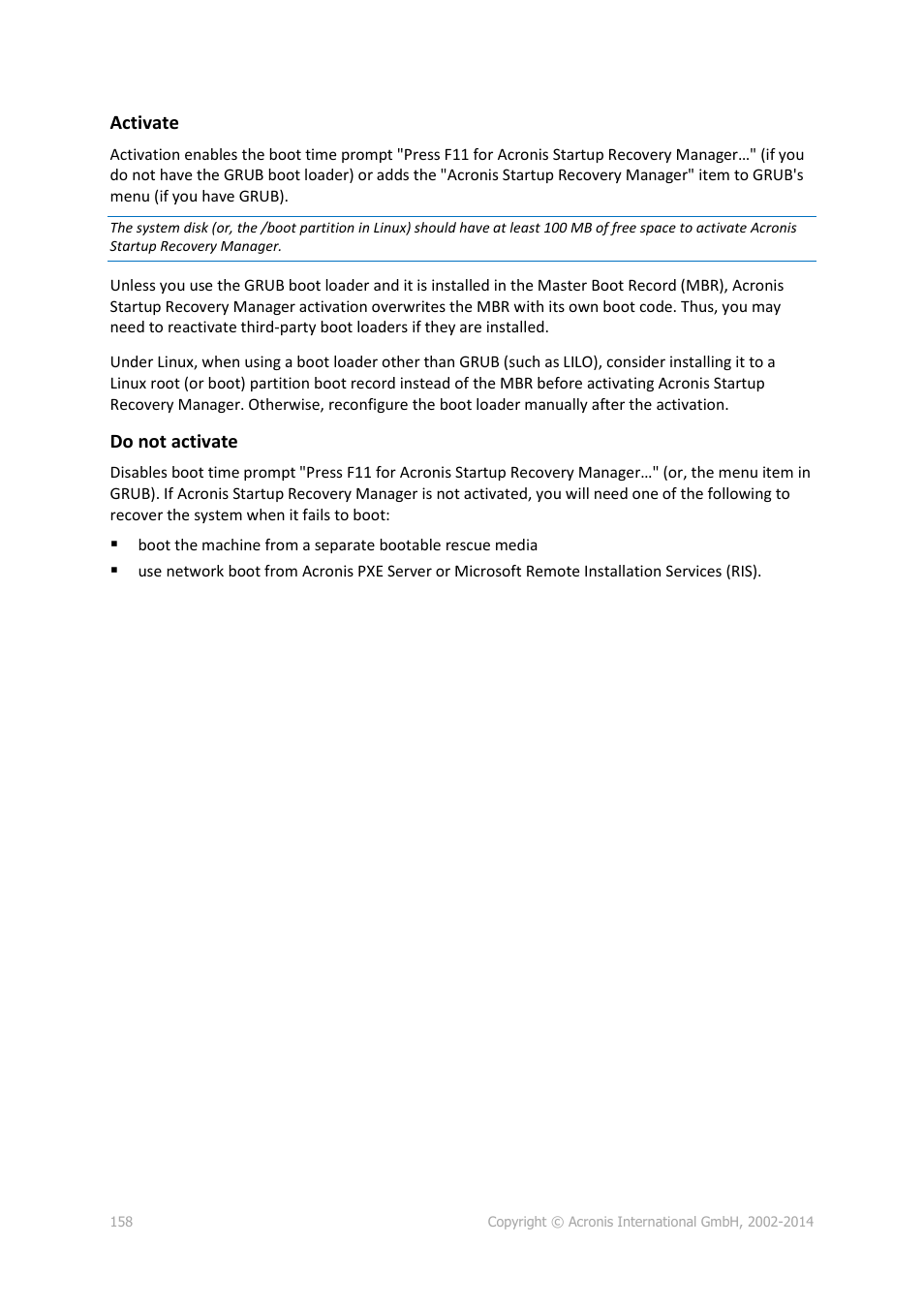 Acronis Backup for Linux Server - User Guide User Manual | Page 158 / 210