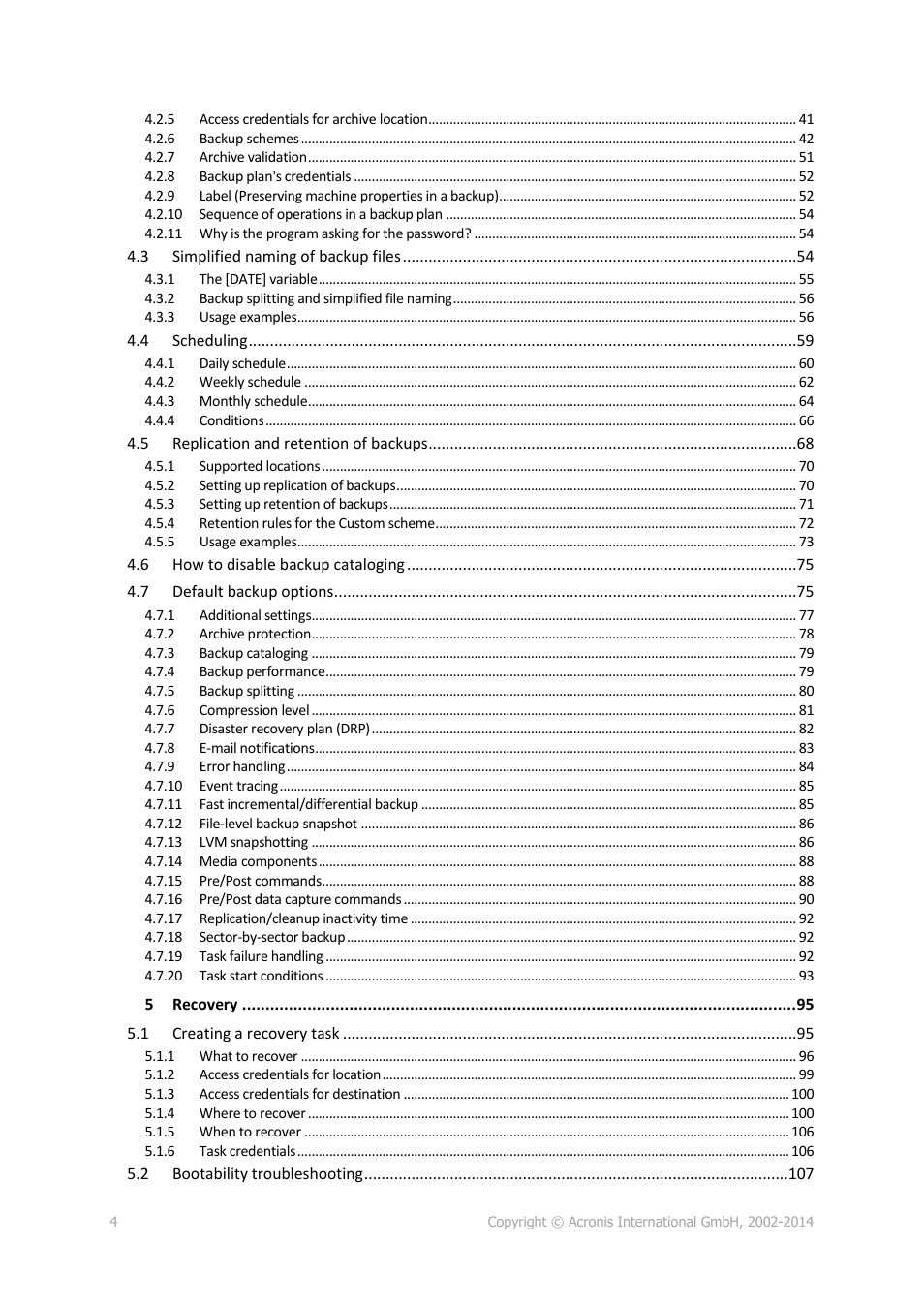 Acronis Backup for Linux Server - User Guide User Manual | Page 4 / 210