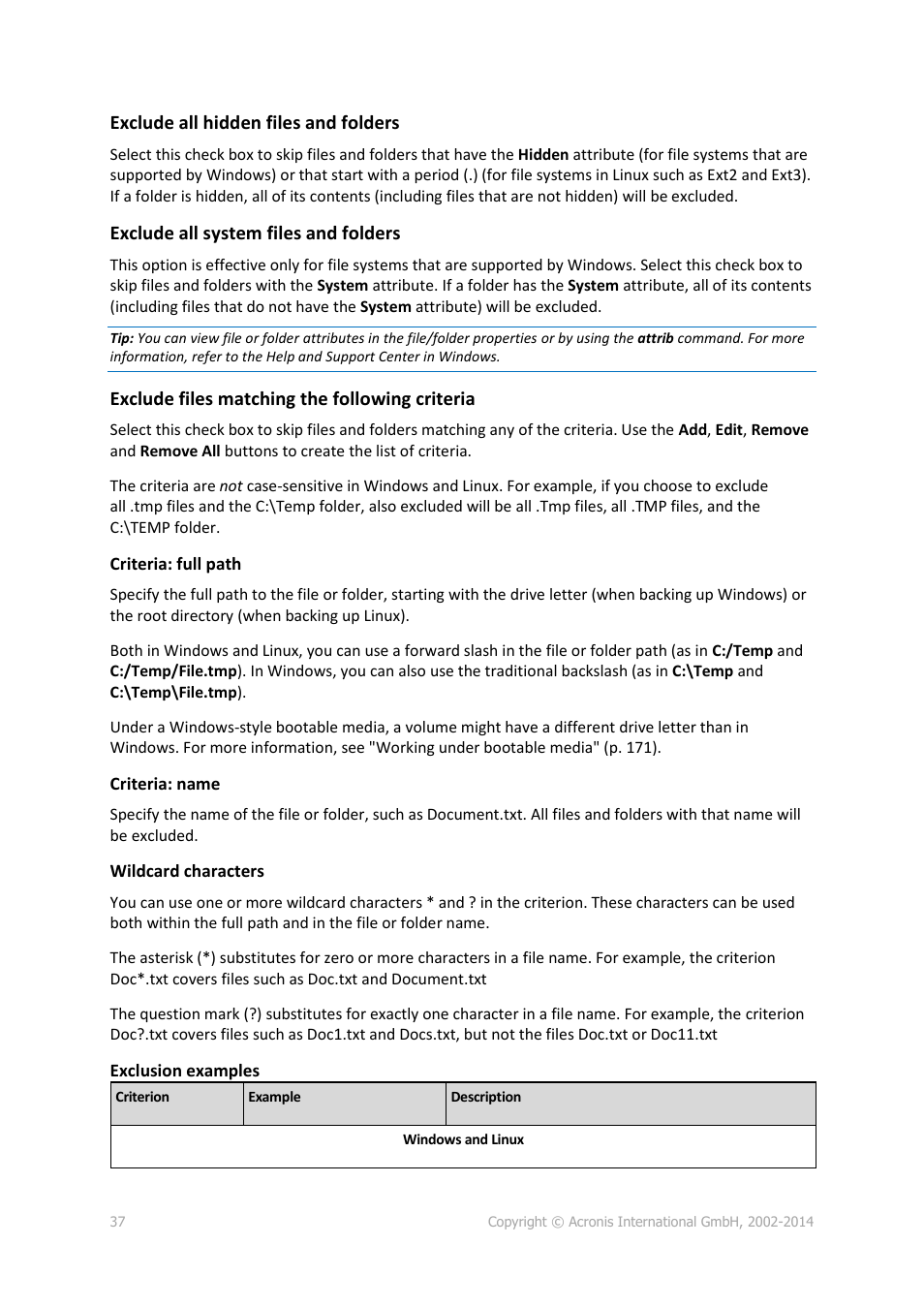 Acronis Backup for PC - User Guide User Manual | Page 37 / 243