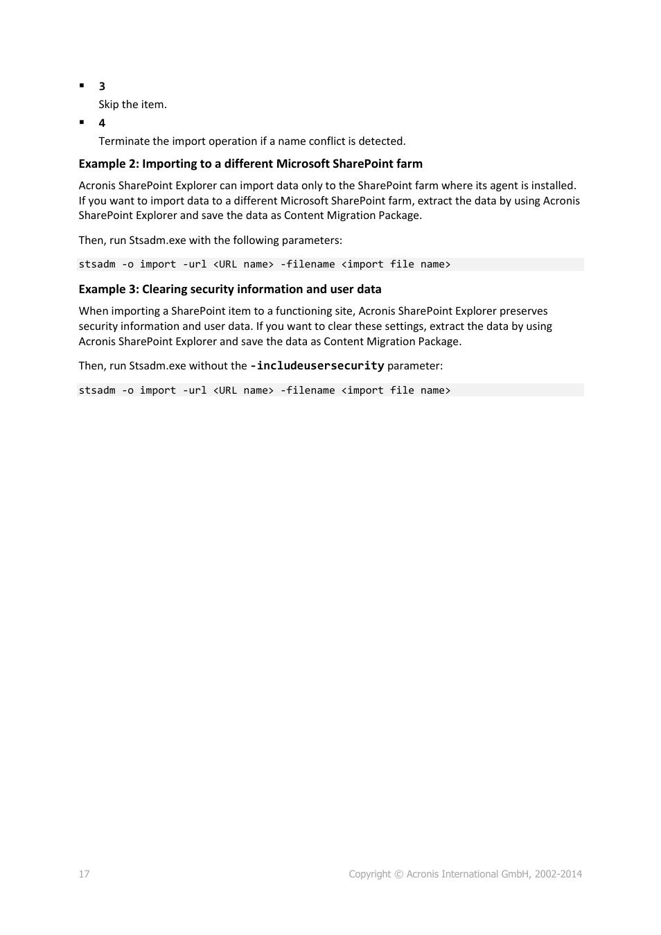 Acronis SharePoint Explorer - User Guide User Manual | Page 17 / 18