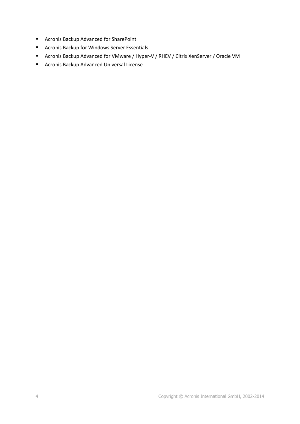 Acronis SharePoint Explorer - User Guide User Manual | Page 4 / 18