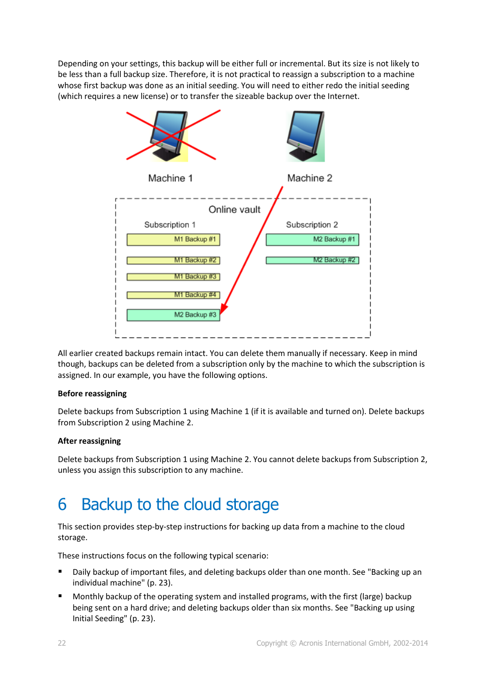 6 backup to the cloud storage, Backup to the cloud storage | Acronis Backup Advanced (Cloud) - User Guide User Manual | Page 22 / 33