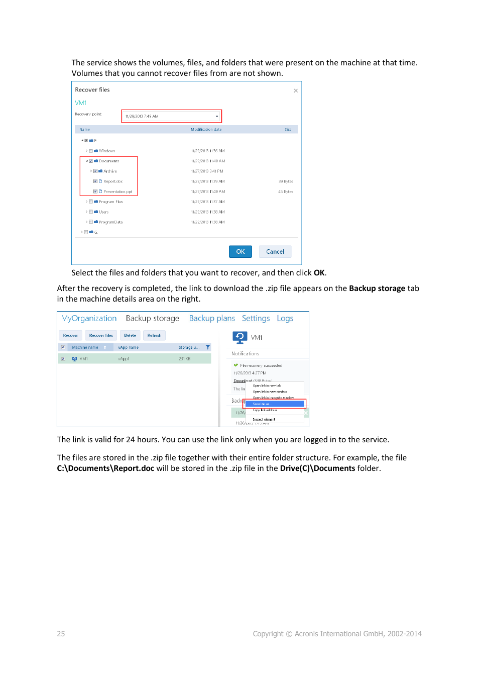 Acronis Backup Advanced for vCloud - Quick Start Guide User Manual | Page 25 / 25