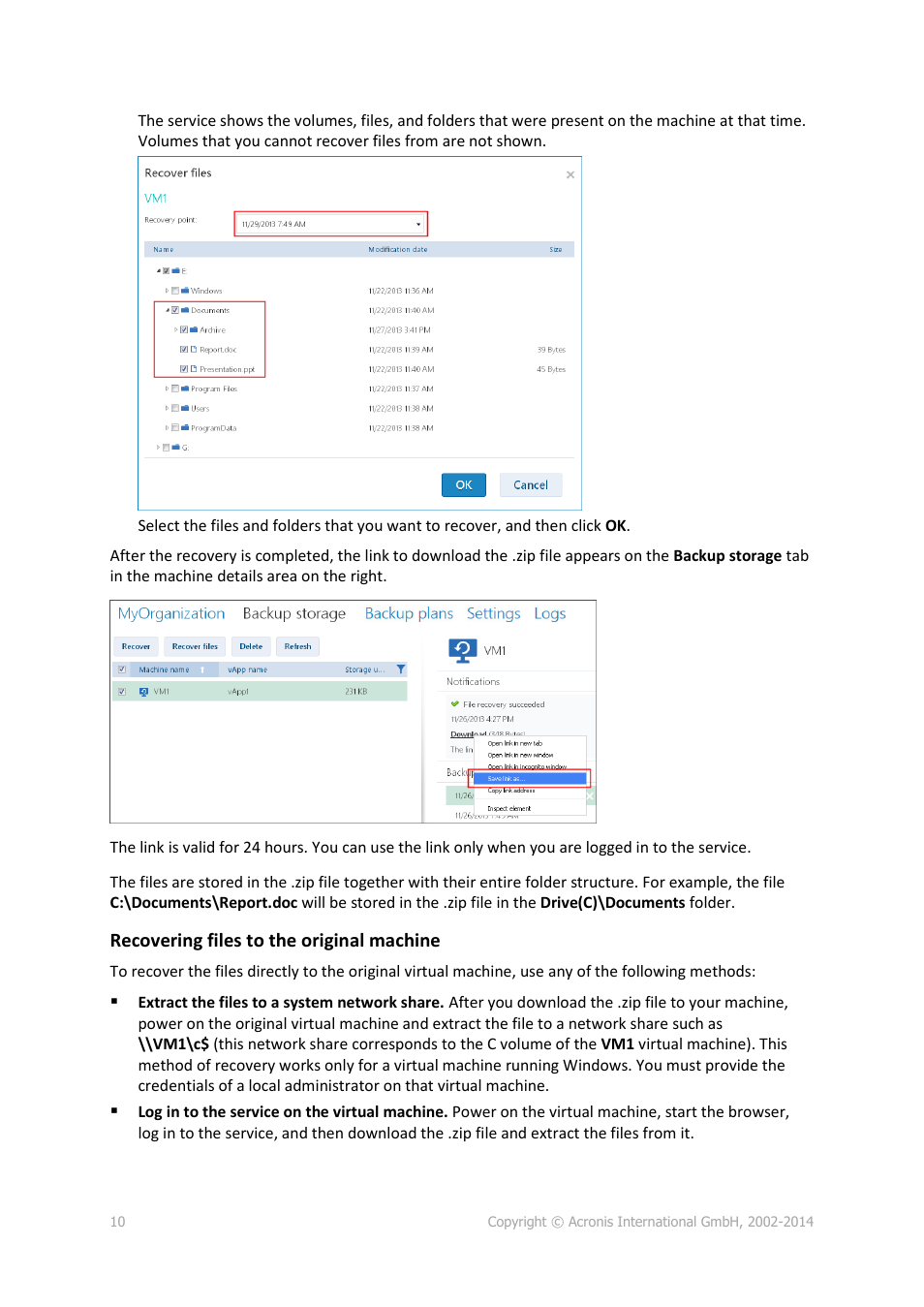 Acronis Backup Advanced for vCloud - User Guide User Manual | Page 10 / 21