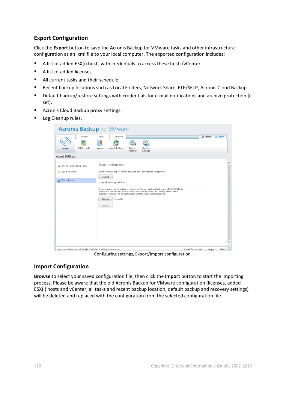 Acronis Backup for VMware 9 - User Guide User Manual | Page 112 / 127