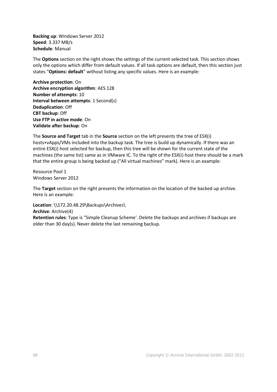 Acronis Backup for VMware 9 - User Guide User Manual | Page 88 / 127