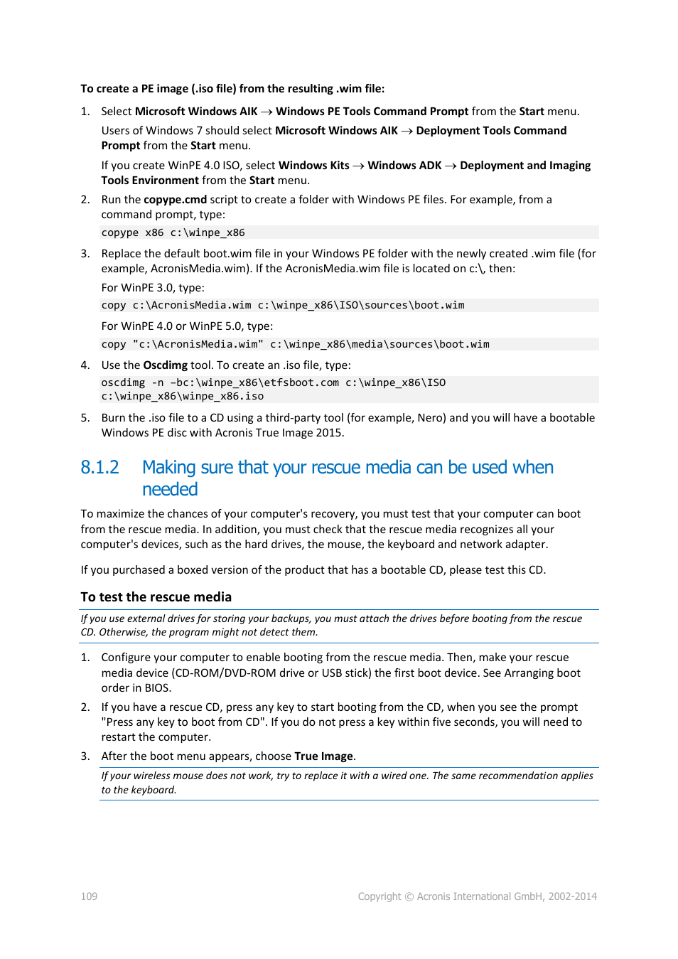 Acronis True Image 2015 - User Guide User Manual | Page 109 / 146