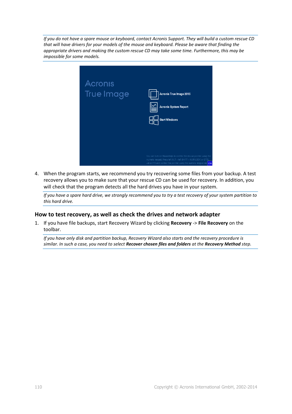 Acronis True Image 2015 - User Guide User Manual | Page 110 / 146