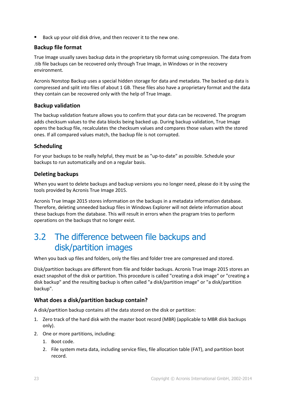 Acronis True Image 2015 - User Guide User Manual | Page 23 / 146