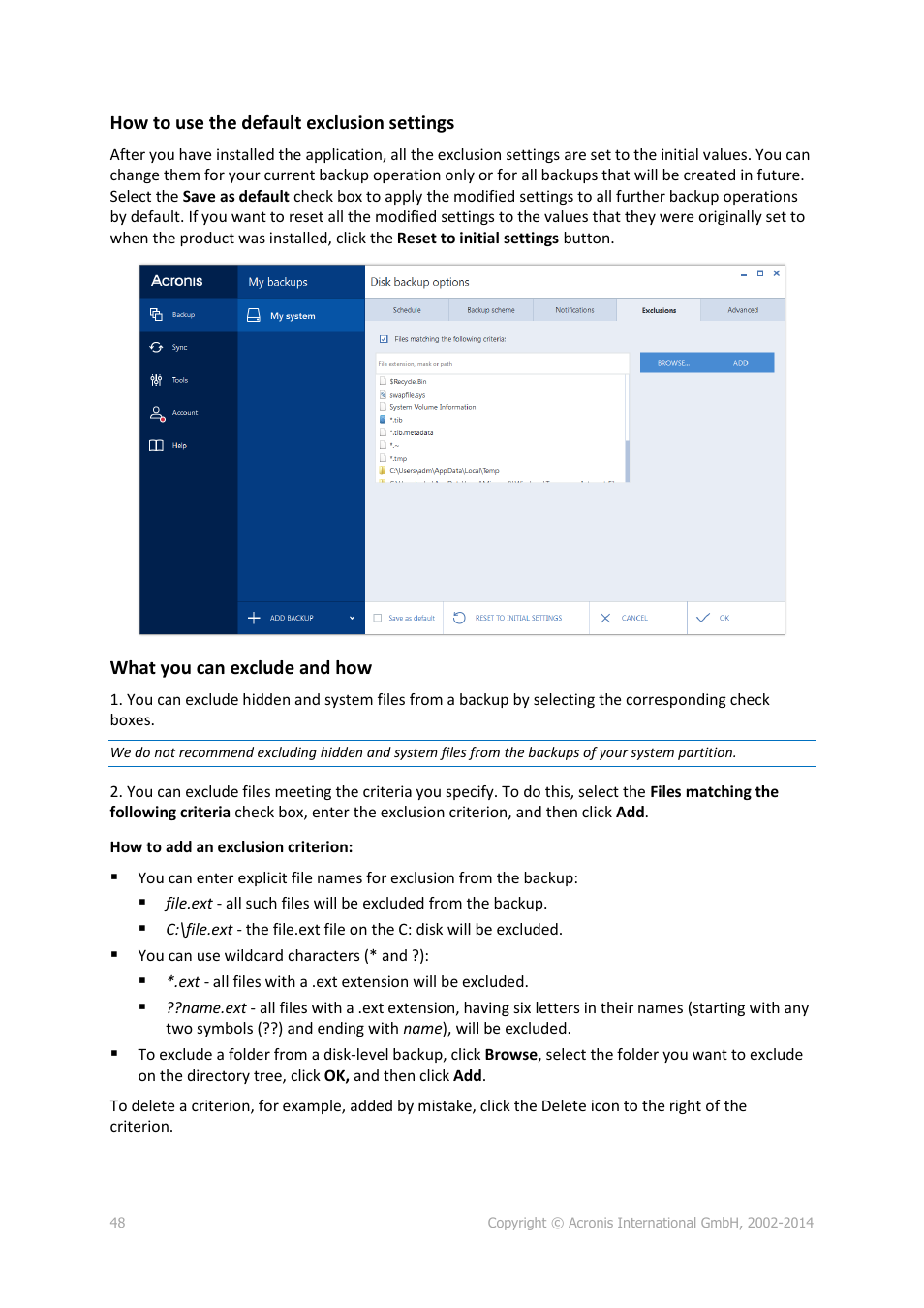 Acronis True Image 2015 - User Guide User Manual | Page 48 / 146