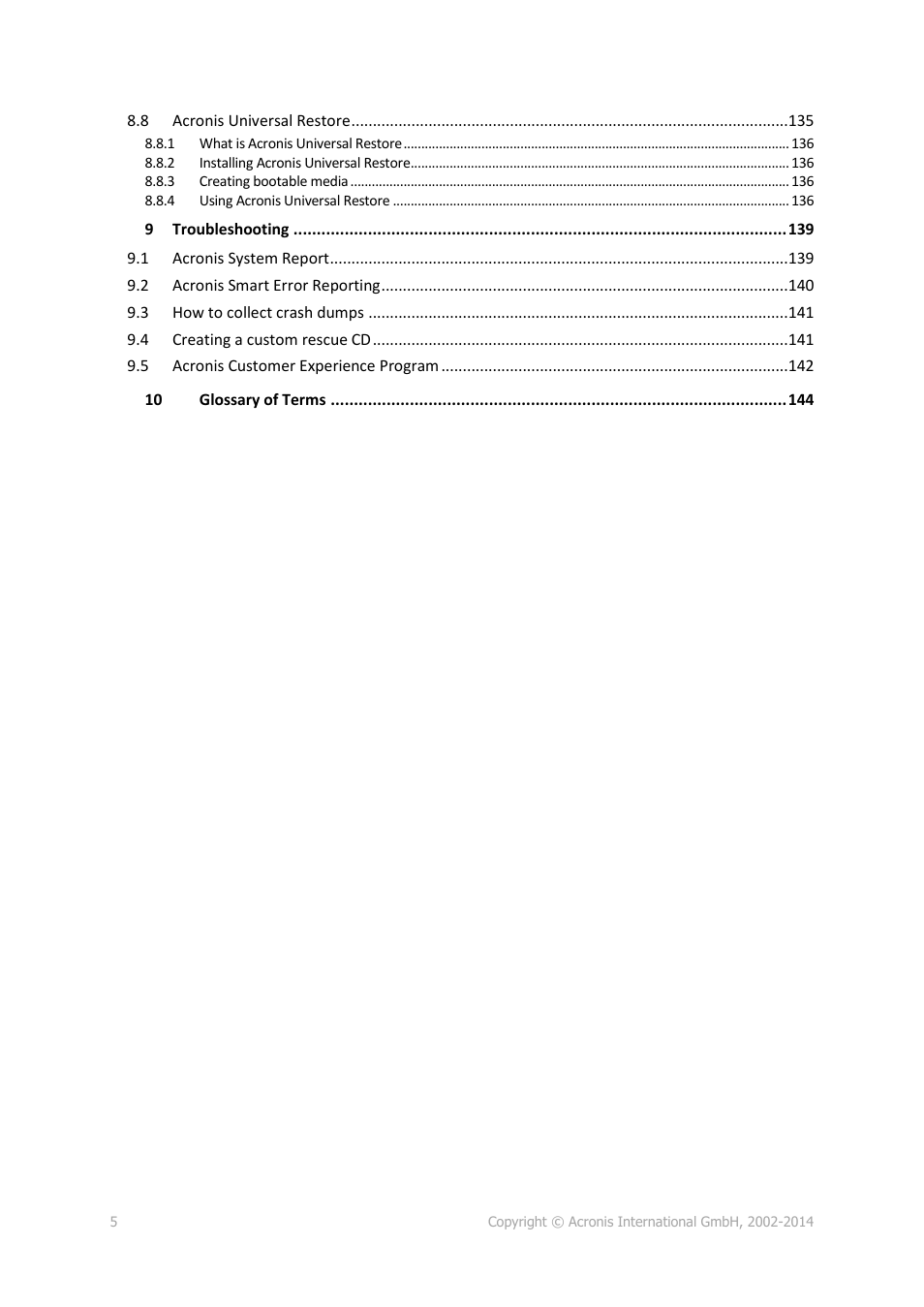 Acronis True Image 2015 - User Guide User Manual | Page 5 / 146