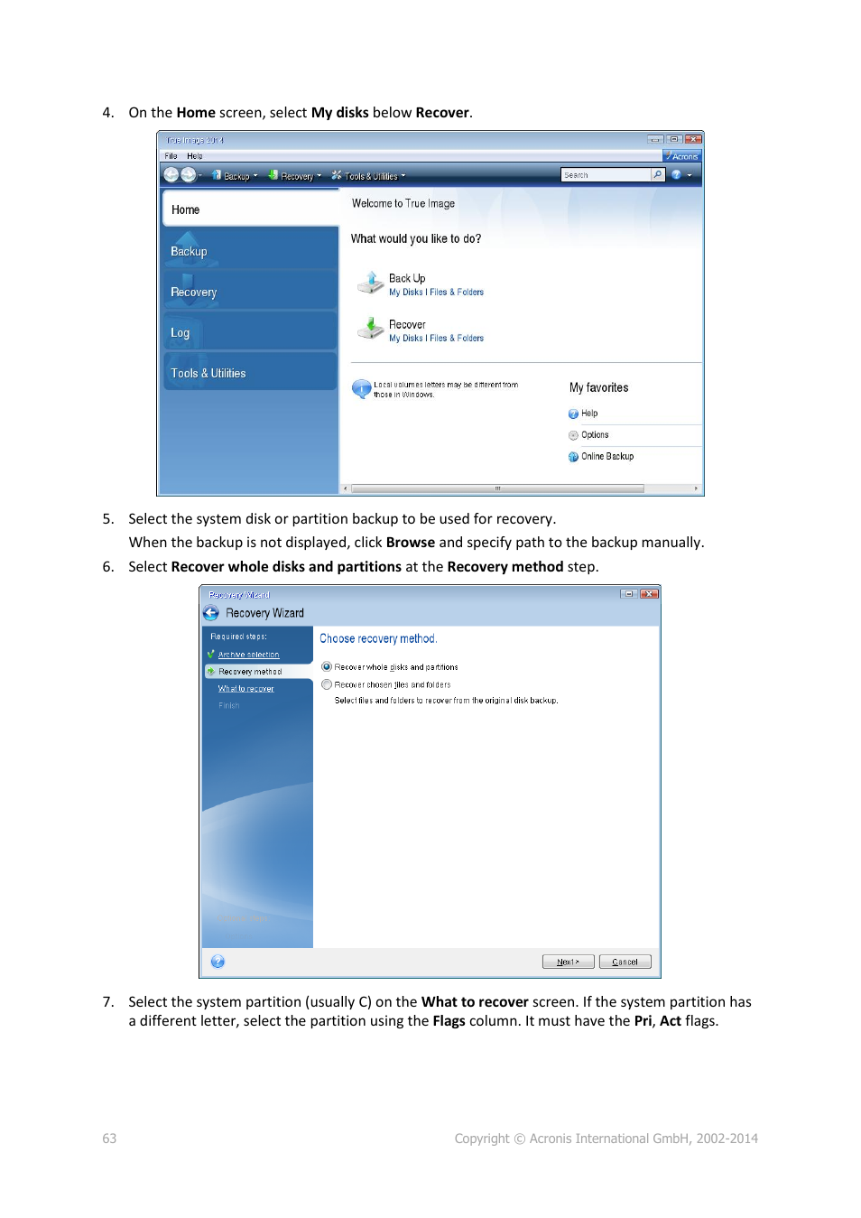 Acronis True Image 2015 - User Guide User Manual | Page 63 / 146