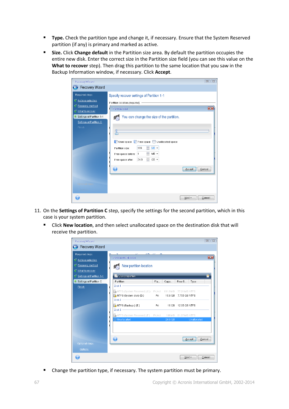 Acronis True Image 2015 - User Guide User Manual | Page 67 / 146