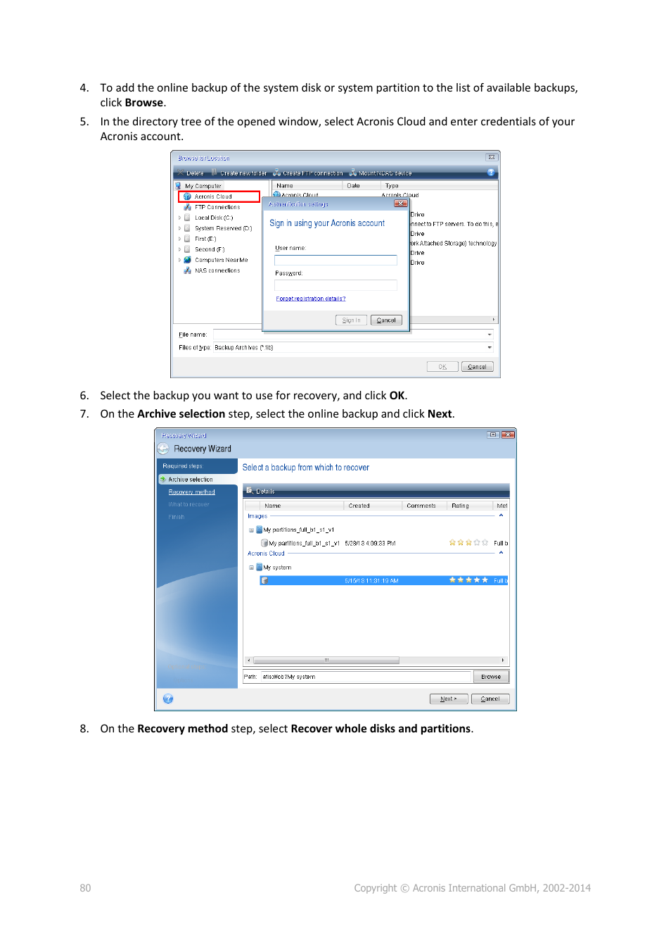 Acronis True Image 2015 - User Guide User Manual | Page 80 / 146