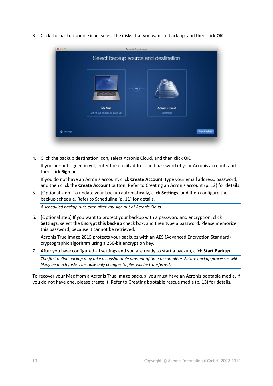 Acronis True Image for Mac - User Guide User Manual | Page 10 / 19