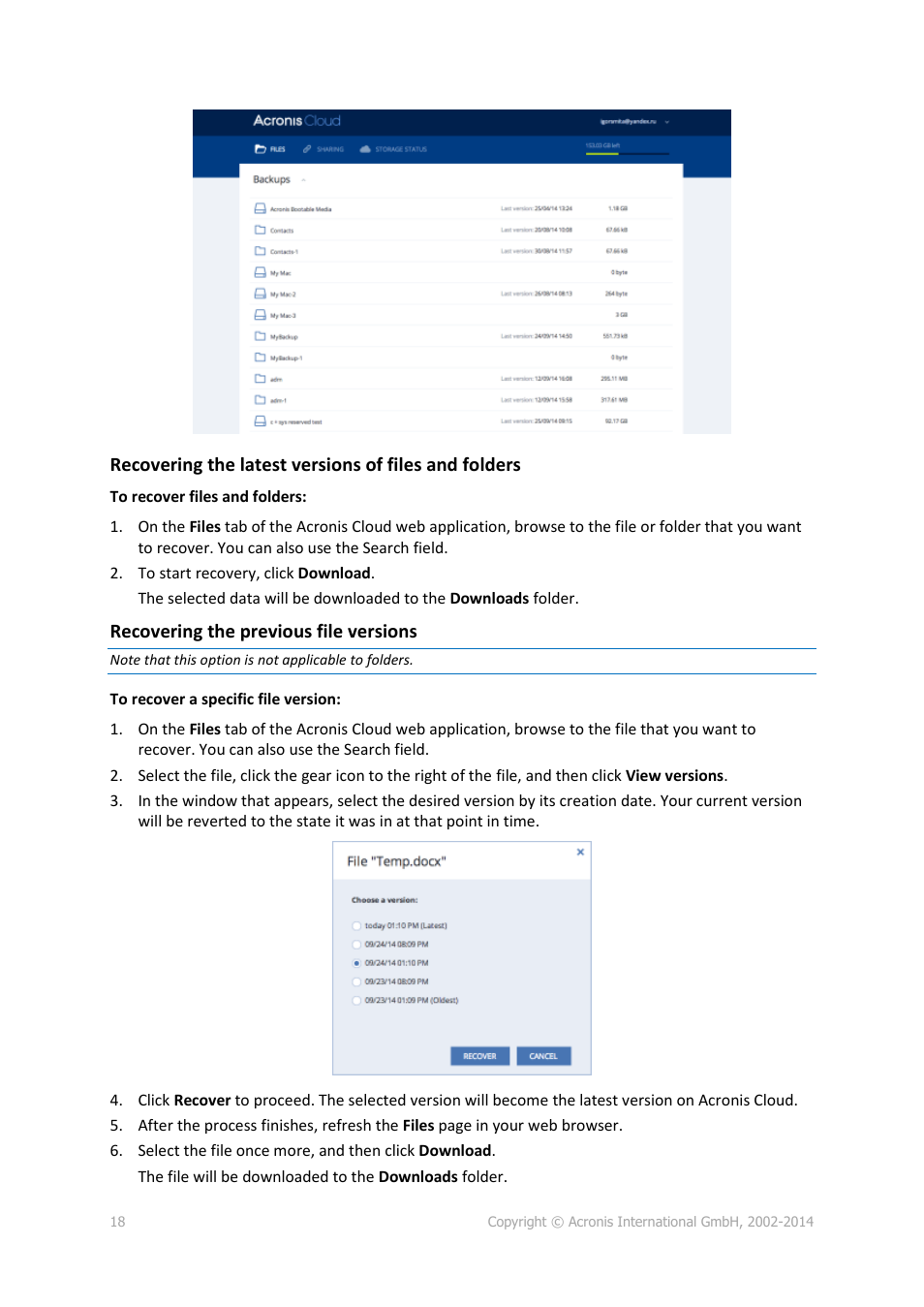 Acronis True Image for Mac - User Guide User Manual | Page 18 / 19