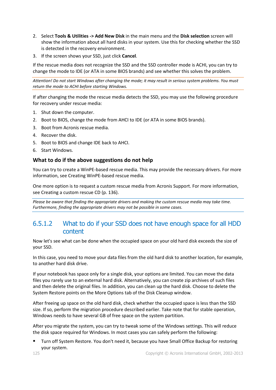 Acronis Server Cloud Backup - User Guide User Manual | Page 125 / 142