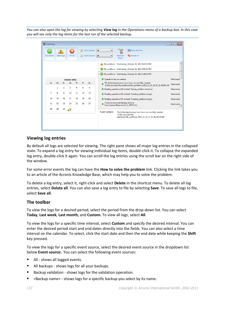 Acronis Server Cloud Backup - User Guide User Manual | Page 137 / 142