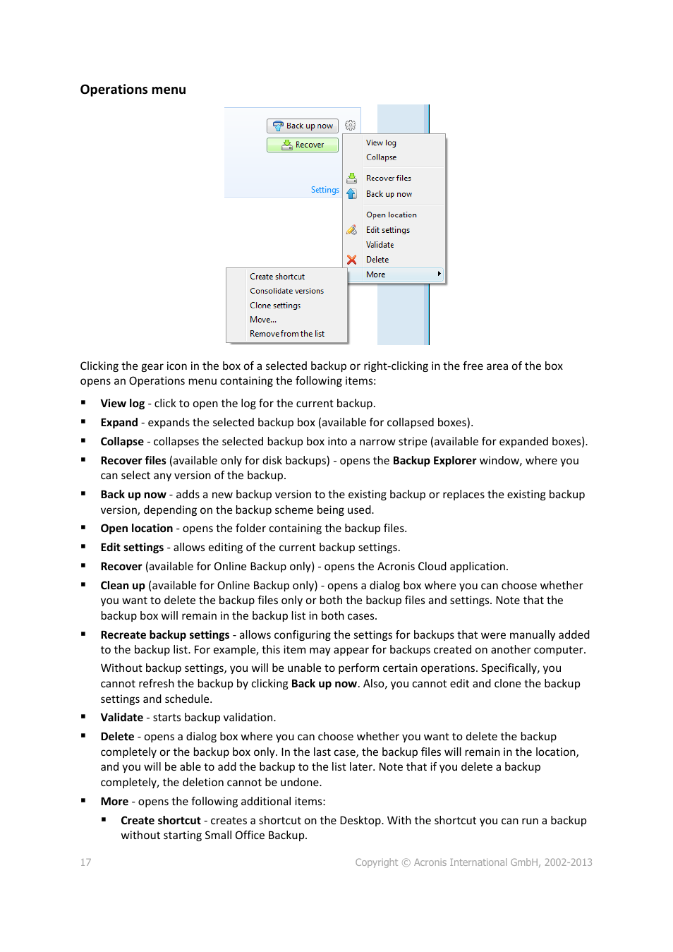 Acronis Server Cloud Backup - User Guide User Manual | Page 17 / 142