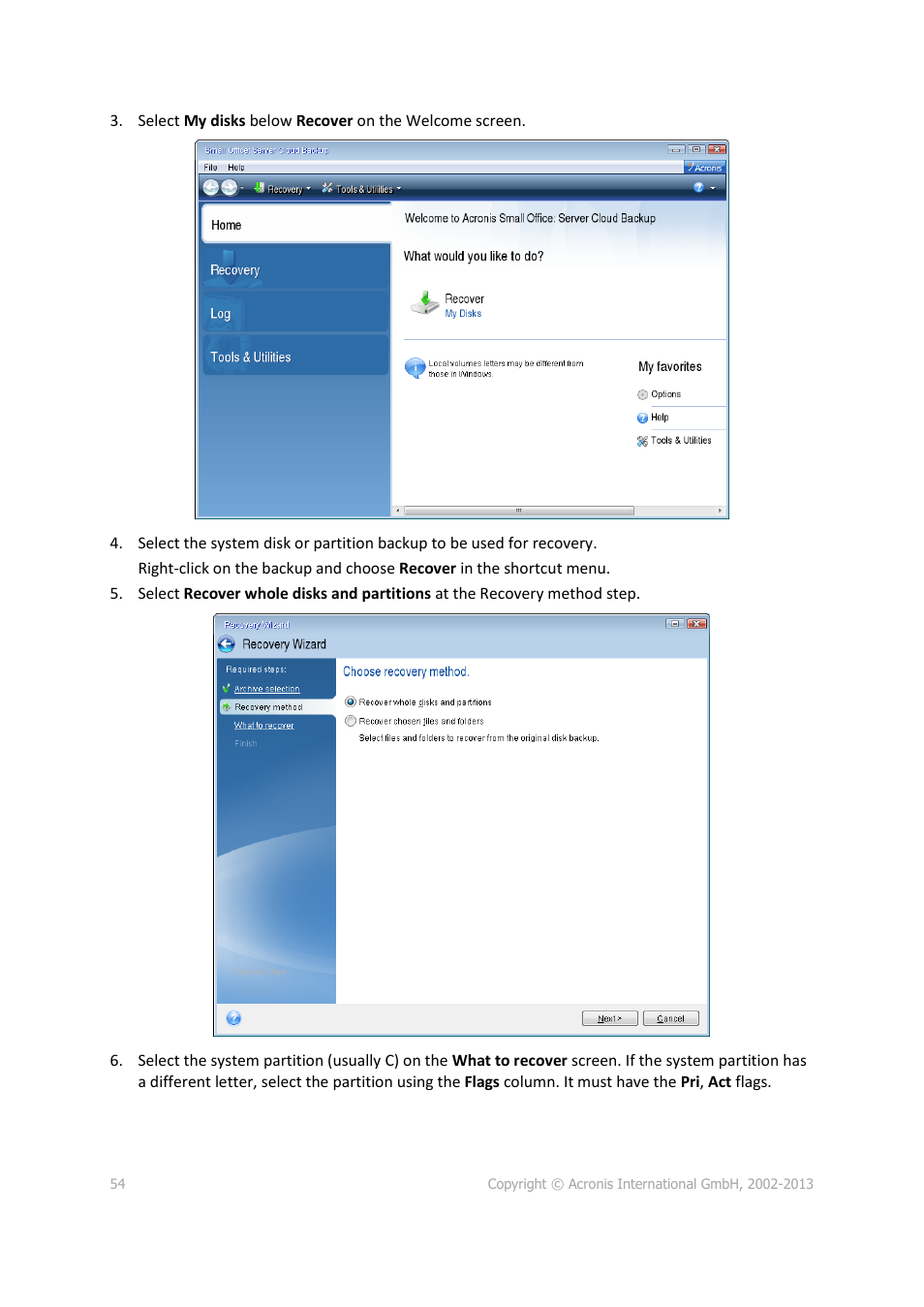 Acronis Server Cloud Backup - User Guide User Manual | Page 54 / 142