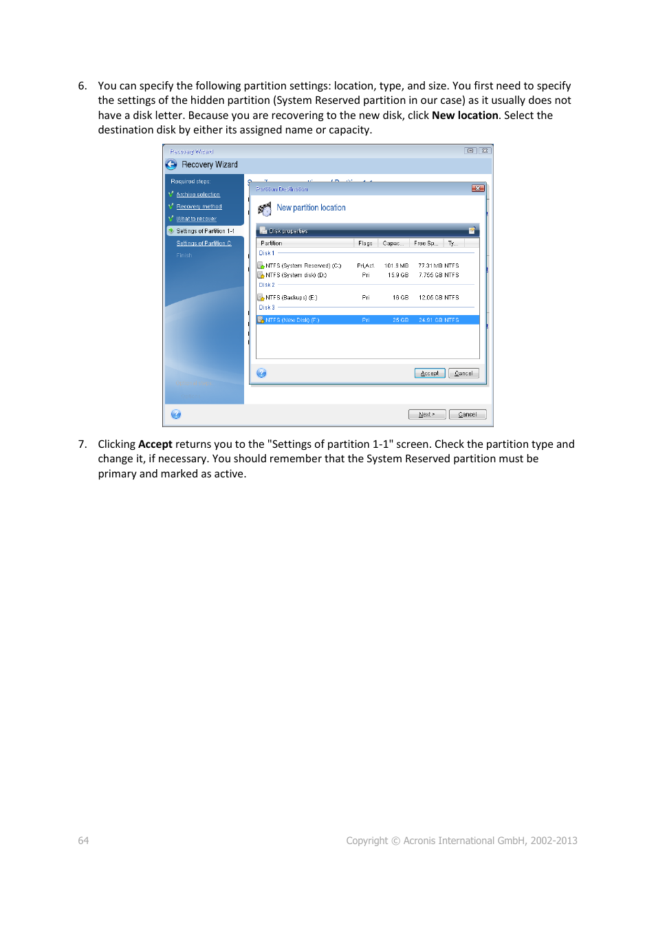 Acronis Server Cloud Backup - User Guide User Manual | Page 64 / 142