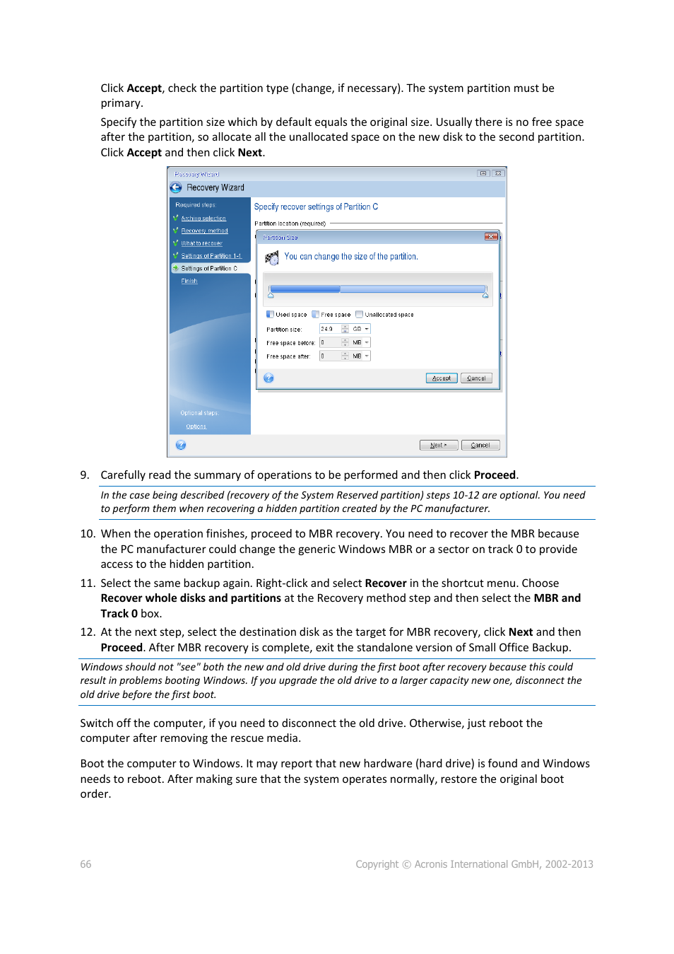 Acronis Server Cloud Backup - User Guide User Manual | Page 66 / 142