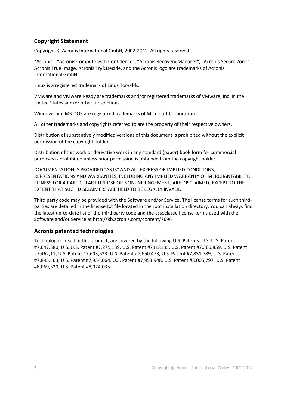 Acronis Cloud Mobile App - User Guide User Manual | Page 2 / 15
