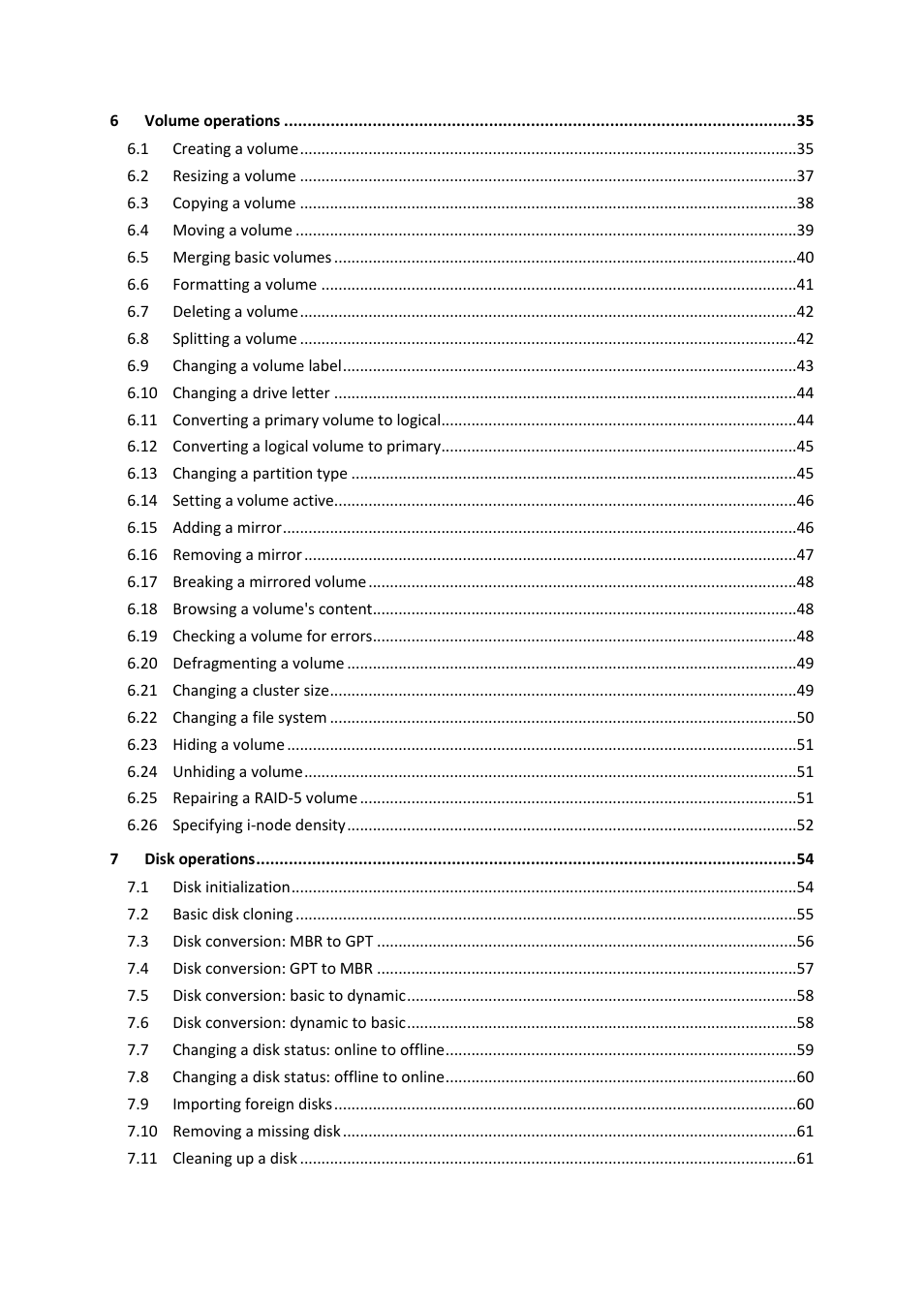 Acronis Disk Director 11 Advanced Server - User Guide User Manual | Page 4 / 95