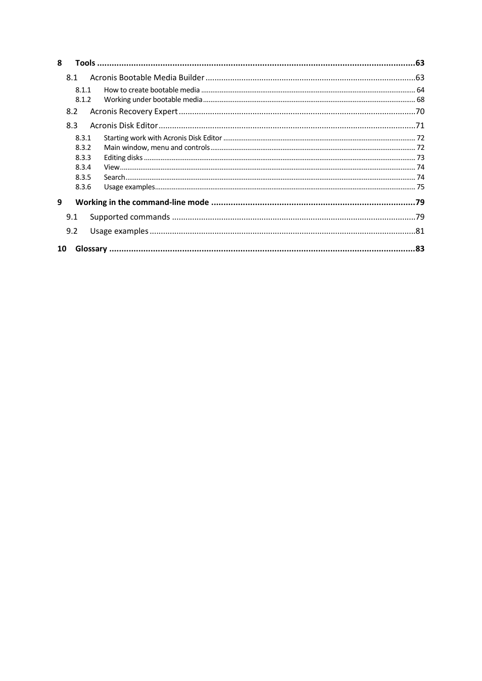 Acronis Disk Director 11 Advanced Server - User Guide User Manual | Page 5 / 95