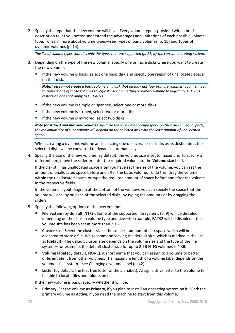 Acronis Disk Director 11 Advanced Workstation - User Guide User Manual | Page 35 / 92