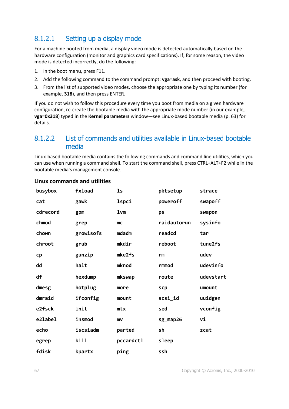 1 setting up a display mode | Acronis Disk Director 11 Advanced Workstation - User Guide User Manual | Page 67 / 92